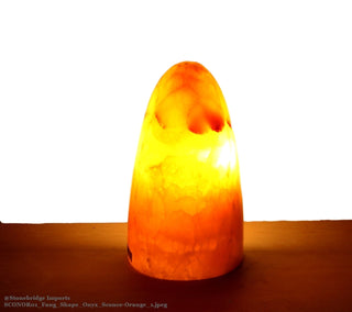 Fang Shape Onyx Sconce - Orange    from The Rock Space