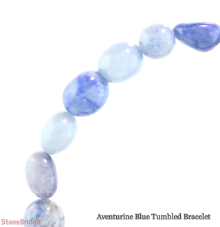 Blue Aventurine Tumbled Bracelets    from The Rock Space