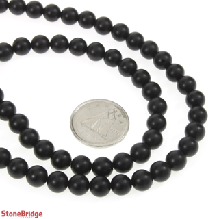 Onyx Matte - Round Strand 15" - 6mm    from The Rock Space