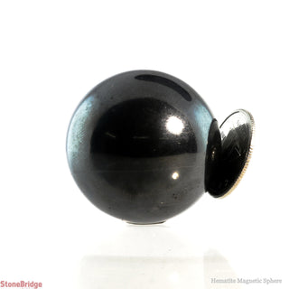 Hematite Magnetic Sphere - Extra Small #4 - 2"    from The Rock Space