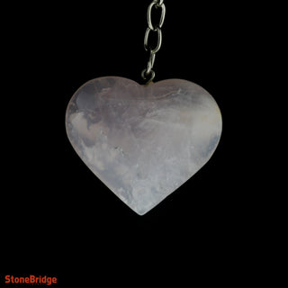 Keychain - Rose Quartz Heart    from The Rock Space