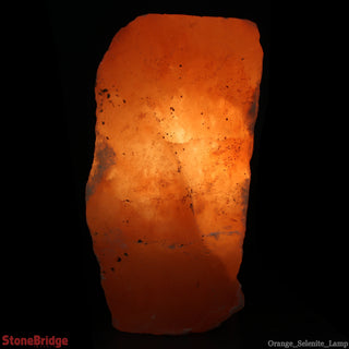 Selenite Orange Lamp - 8" from The Rock Space