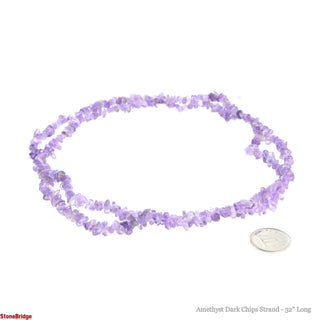 Amethyst Dark Chip Strands - 5mm to 8mm    from The Rock Space