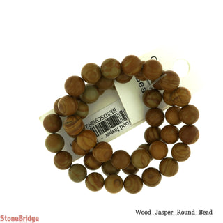 Wood Jasper - Round Strand 15" - 8mm    from Stonebridge Imports