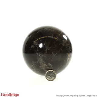 Smoky Quartz A Sphere - Large #7 - 3 1/2"    from The Rock Space