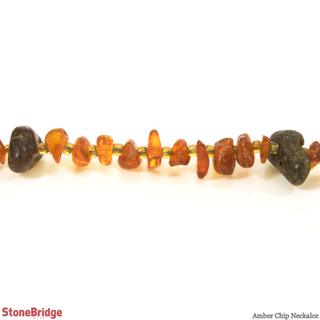 Amber Chip Strands - 3mm to 5mm    from Stonebridge Imports