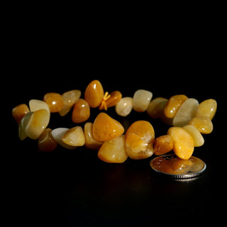 Yellow Aventurine Tumbled Offset Bracelet    from The Rock Space