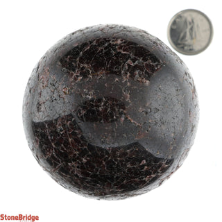 Garnet Sphere - Small #4 - 2 1/2"    from The Rock Space