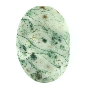 Green Tree Agate Worry Stone    from The Rock Space