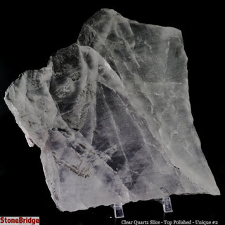 Clear Quartz Slice Top Polished U#2 - 7 1/2"