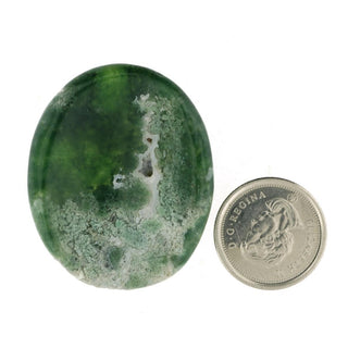 Green Moss Agate Worry Stone    from The Rock Space