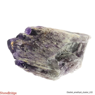 Amethyst Elestial Quartz Cluster U#32 - 8 3/4"    from Stonebridge Imports