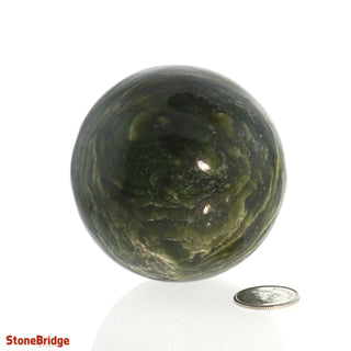 Jade Nephrite Sphere - Small #4 - 2 1/2"    from The Rock Space