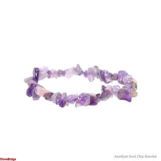 Amethyst Dark Chip Bracelet