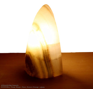 Fang Shape Onyx Sconce - Orange    from The Rock Space