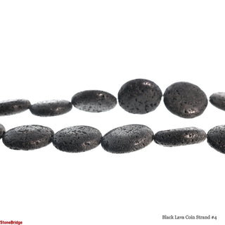 Black Lava Coin Strand #4    from The Rock Space