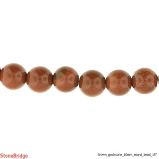 Brown Goldstone Bead Strand