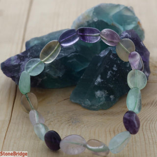 Fluorite Mix Colour Tumbled Bracelets from The Rock Space