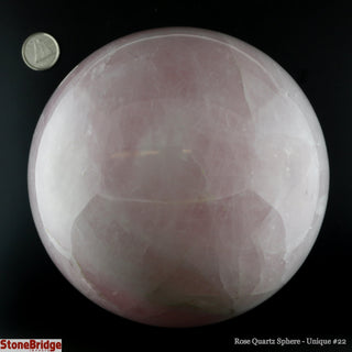 Rose Quartz Sphere U#22 - 4 1/4"    from The Rock Space