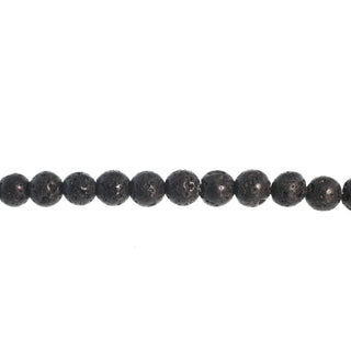 Black Lava Round Strand - 6mm    from Stonebridge Imports