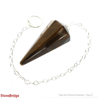 Tiger Eye Pendulum 6 Facets & Ring    from The Rock Space