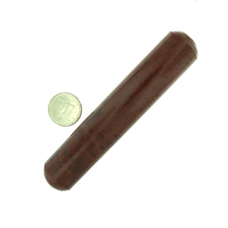 Red Jasper Rounded Massage Wand - Large #2 - 3 1/2" to 4 1/2"    from Stonebridge Imports