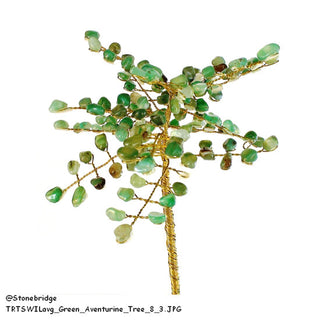 Green Aventurine Gem Tree W/ Wire Trunk 8"    from The Rock Space