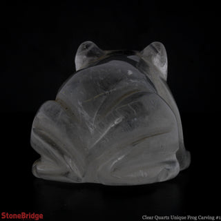 Clear Quartz Unique Frog Carving #1    from The Rock Space