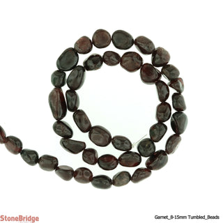 Garnet - Nugget 14" Strand - 8 To 15mm    from The Rock Space