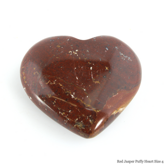 Red Jasper Heart #4 - 1 3/4" to 2 3/4"    from The Rock Space