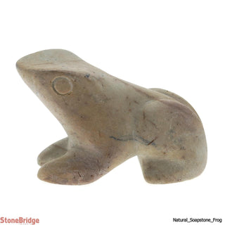 Frog Soapstone Carving Natural    from Stonebridge Imports