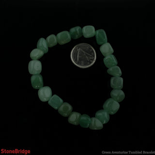 Green Aventurine Tumbled SM Bracelet from The Rock Space