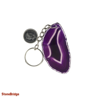 Keychain - Agate Slice    from The Rock Space