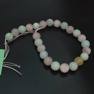 Morganite Colourful - Round Strand 7" - 6mm    from Stonebridge Imports