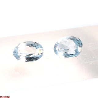 Aquamarine Gemstone - Oval Cut - Set of 2    from Stonebridge Imports