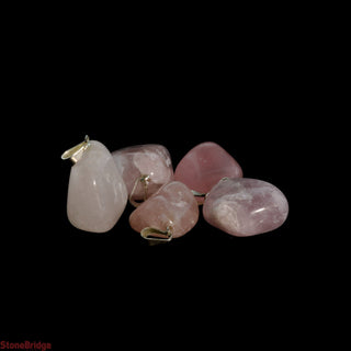 Rose Quartz Tumbled Pendants - 5 Pack    from The Rock Space