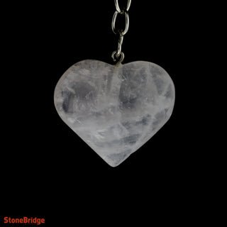 Keychain - Rose Quartz Heart    from The Rock Space