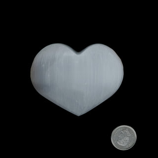 Selenite Heart #4 - 1 3/4" to 2 3/4"    from The Rock Space