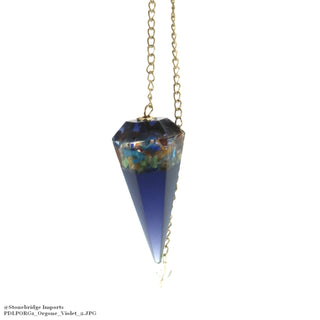 Orgone Violet Pendulums 6 Facets & Ring    from The Rock Space