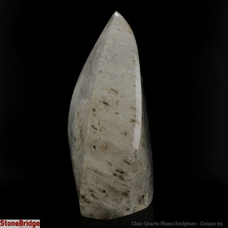 Clear Quartz Flame Sculpture U#5 - 5 1/4"    from The Rock Space