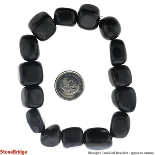 Shungite Tumbled Bracelets from The Rock Space