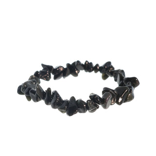 Obsidian Bead Bracelet Black Chip from The Rock Space