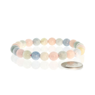 Aquamarine Morganite Bead Bracelet from The Rock Space