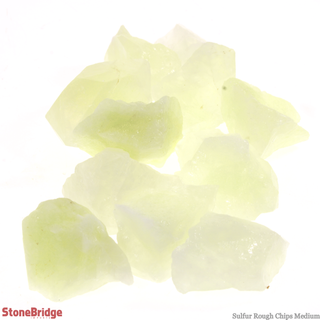 Sulfur Quartz E Chips -  Medium    from Stonebridge Imports