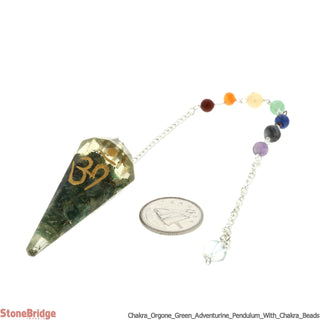 Orgone Green Aventurine Chakra Pendulum    from The Rock Space