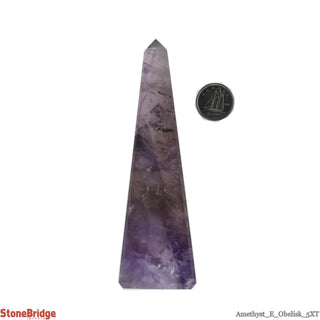 Amethyst Obelisk E #5 E Tall 4 1/2" to 7"    from The Rock Space