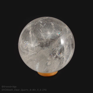 Clear Quartz B Sphere - Medium #5 - 3"    from The Rock Space