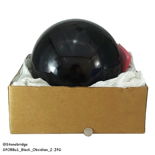 Black Obsidian Sphere - Small #2 - 2 1/4"    from The Rock Space