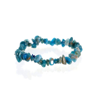 Apatite Blue Bead Bracelet Chip from The Rock Space