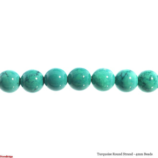 Turquoise Round Strand - 6mm Beads    from The Rock Space